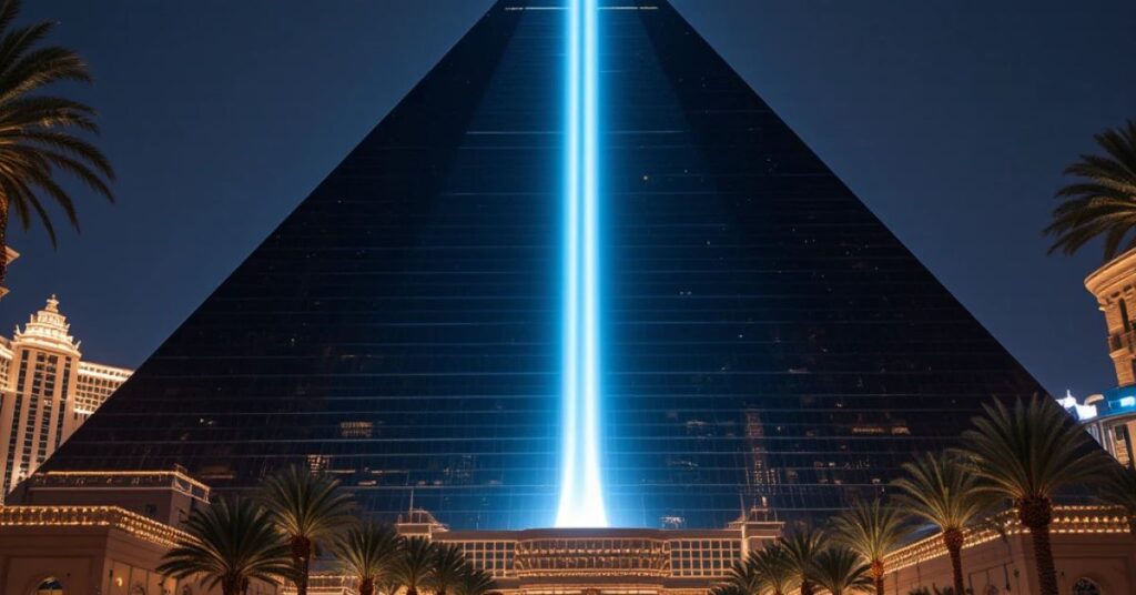 Las-Vegas-hotel-shaped-like-a-pyramid